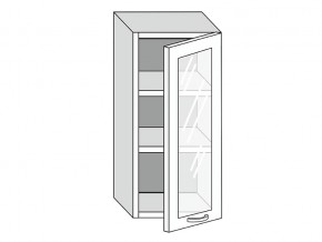 19.40.3 Шкаф настенный (h=913) на 400мм с 1-ой стекл. дверцей в Гремячинске - gremyachinsk.магазин96.com | фото