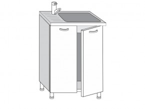 2.60.2мн Шкаф-стол на 600мм под накладную мойку с 2-мя дверцами в Гремячинске - gremyachinsk.магазин96.com | фото