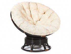 Кресло-качалка Papasan w 23/01 B с подушкой Antique brown, ткань Старт в Гремячинске - gremyachinsk.магазин96.com | фото